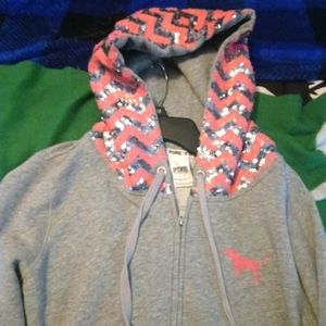 Love pink limited edition jacket all sequins are perfect worn 2 times